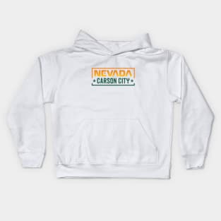 Nevada Carson City Kids Hoodie